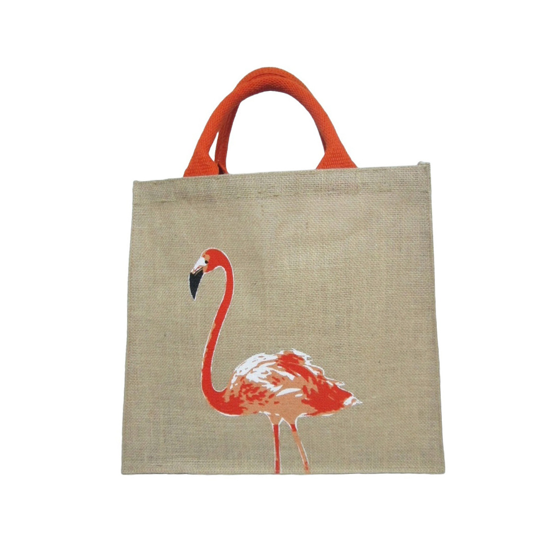 Elegant Flamingo Small Shopping Bag