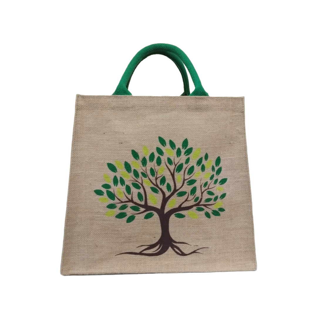 Leafy Green Tree Small Shopping Bag