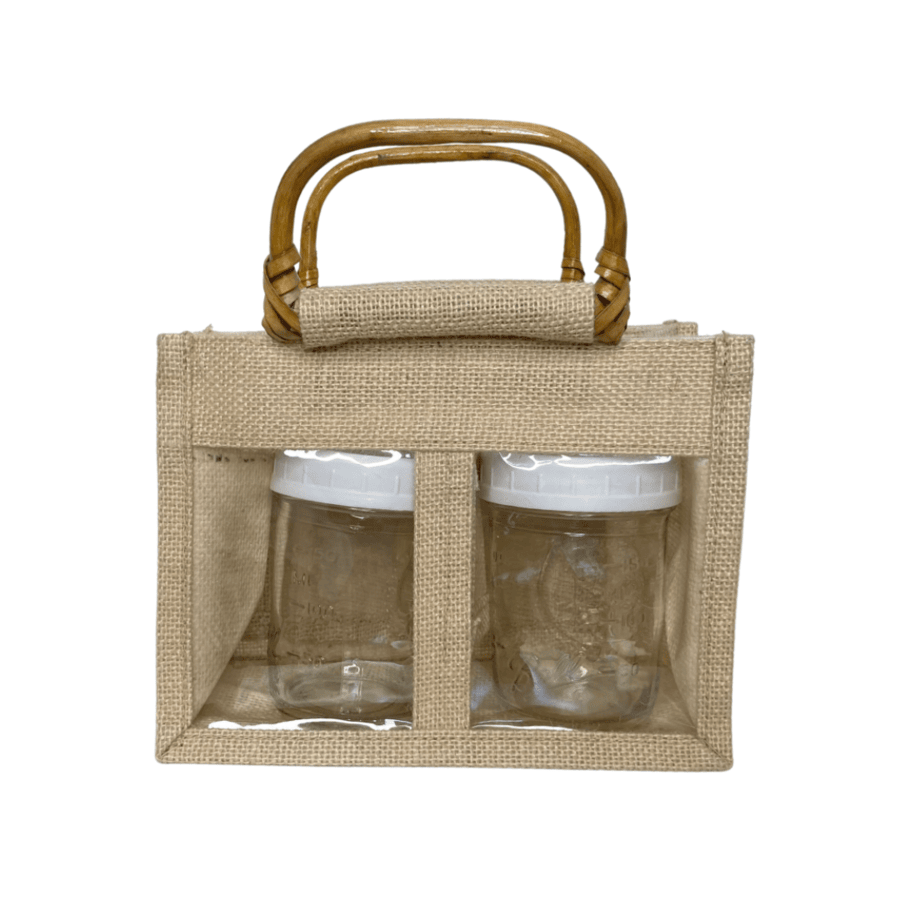 Beige 2 Jar Bag