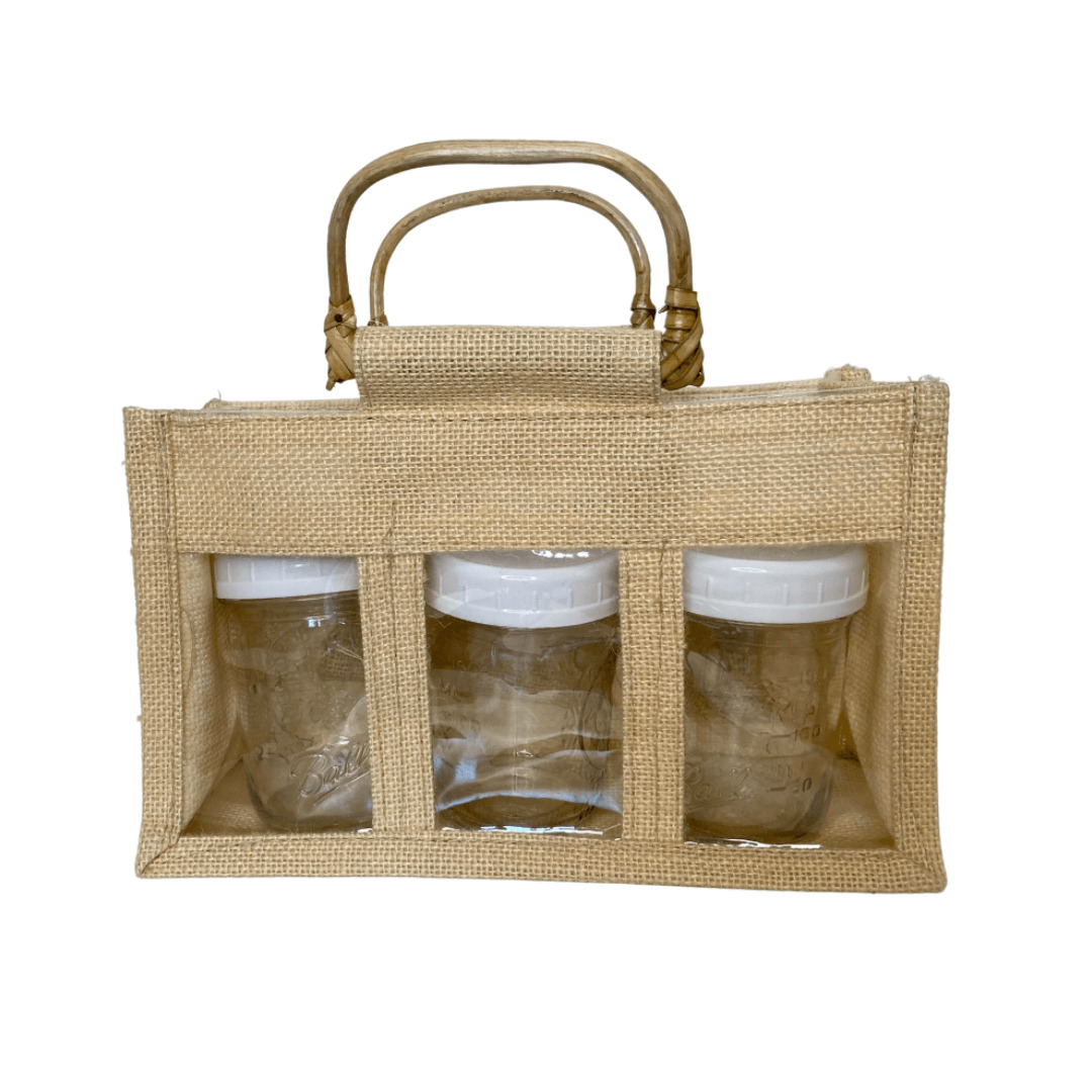 Beige 3 Jar Bag